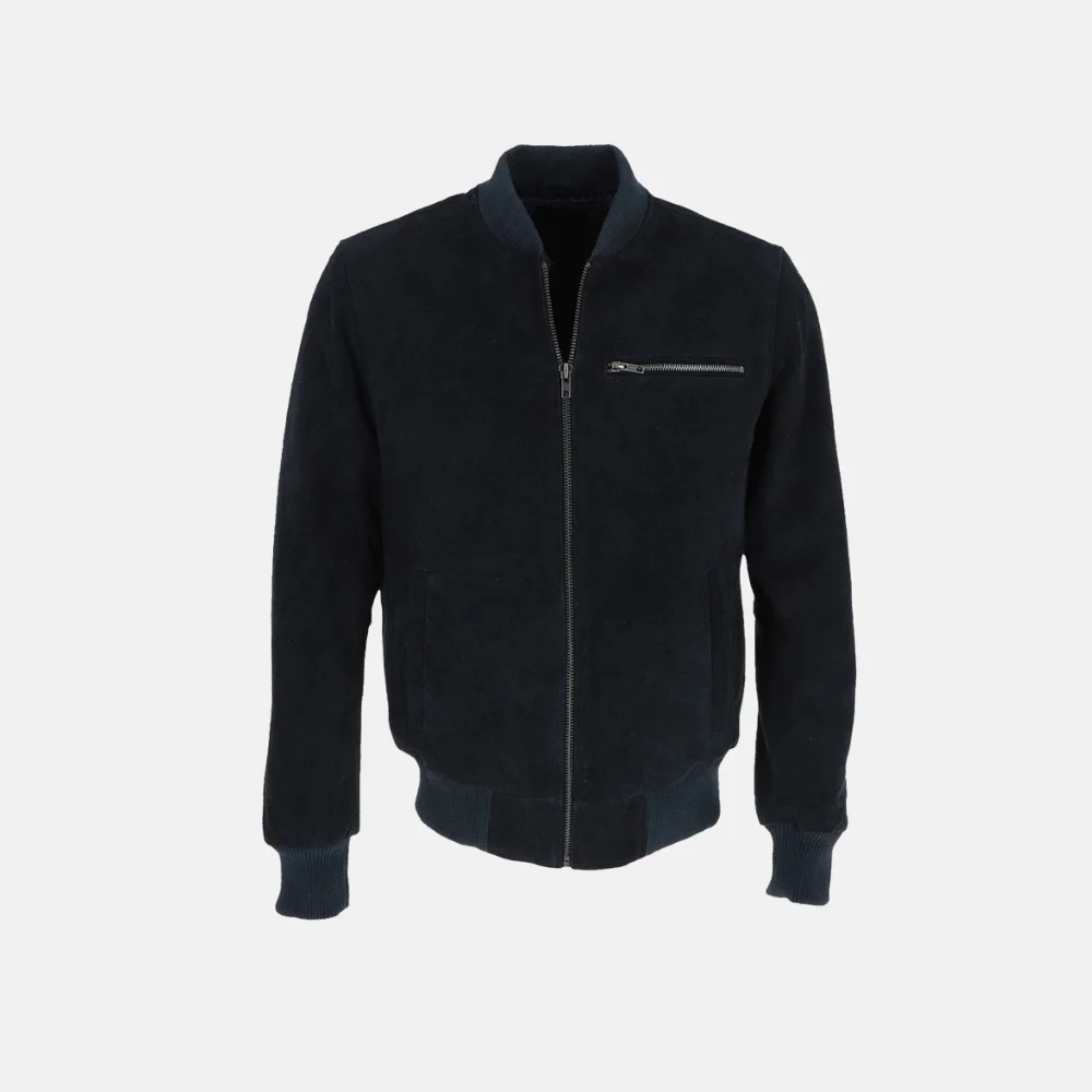 Cameron-Mens-Navy-Blue-Bomber-Suede-Leather-Jacket-with-Adjustable-Cuffs-2.webp Cameron Men’s Navy Blue Bomber Suede Leather Jacket with Adjustable Cuffs - Image 1