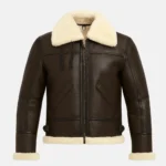 Kims Men's Vintage B3 Bomber Leather Jacket