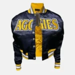 North Carolina Navy Blue Cropped Varsity Jacket