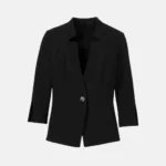 Beth Micro Boucle Black Jacket