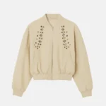 Euphoria Jules Vaughn Embellished Bomber Jacket