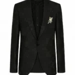 Euphoria Dominic Fike Black Floral Blazer