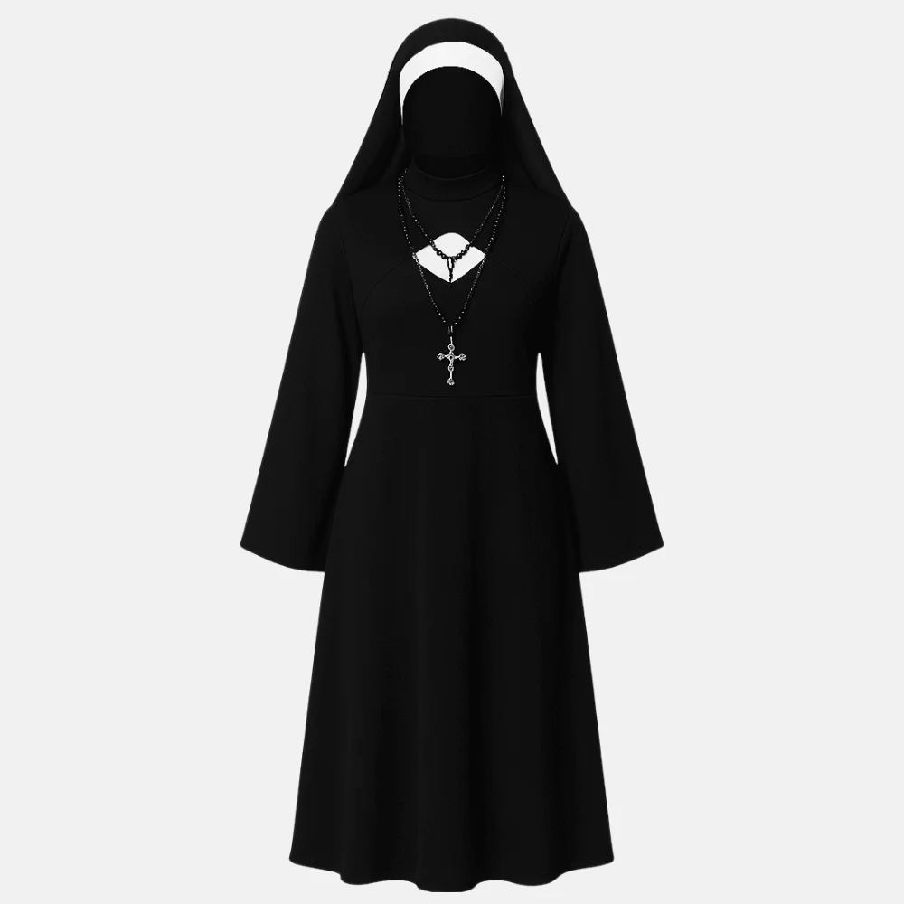 Euphoria-Kat-Hernandez-NUN-Halloween-Costume-1.webp Euphoria Kat Hernandez NUN Halloween Costume - Image 1