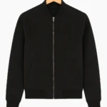 Euphoria Nate Jacobs Black Bomber Jacket