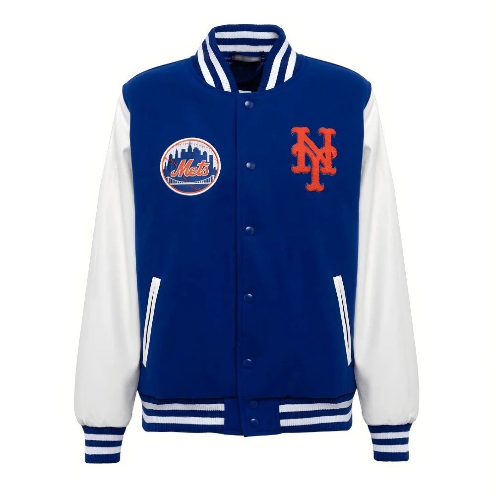 Products-12.webp New York Wordmark Blue Mets Varsity Jacket - Image 1
