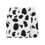 Euphoria Cassie Howard Cow Print Bodycon Wrap Mini Skirt