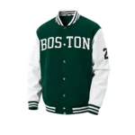 Celtics Bomber Jacket White And Green