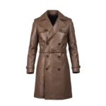 Rorschach Brown Leather Coat