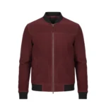 Ryan Reynolds Suede Bomber Jacket
