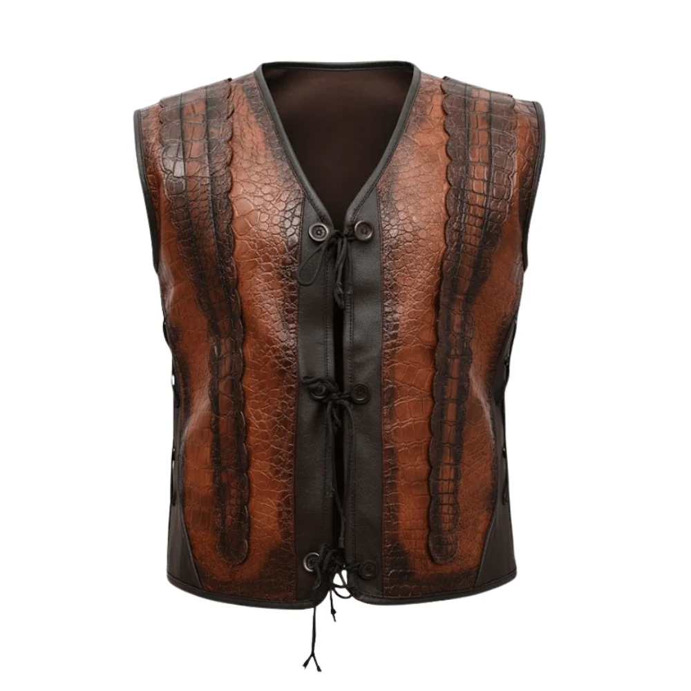 UPLOADS-8-1.webp Dundee Crocodile Leather Vest - Image 1