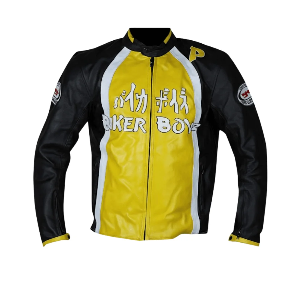 UPLOADS-8.webp Derek Luke aka Biker Boyz Kid Yellow Motorcycle Jacket - Image 1