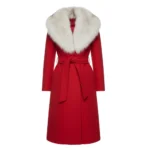 Thanksgiving Day Parade Lainey Wilson Red Wool Coat