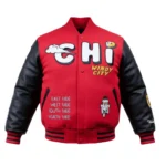 Chicago Windy City Red Varsity Jacket