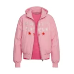 Marty Supreme Timothée Chalamet Pink Hooded Jacket