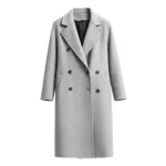 The Copenhagen Test Melissa Barrera Double Breasted Grey Coat