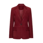 Kendall Jenner Red Suede Blazer