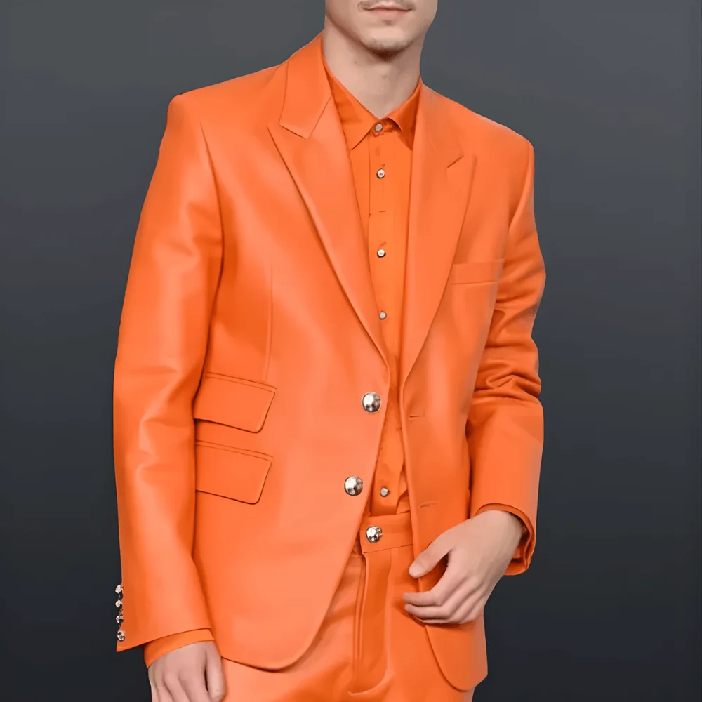 Untitled-design-17-12.webp Marty Supreme L.A. Premiere Timothee Chalamet Orange Blazer - Image 1