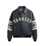 Kith & AVIREX for the New York Yankees Navy Leather Jacket
