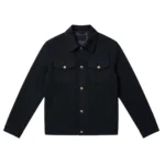 Francis Men’s Suede Black Trucker Jacket