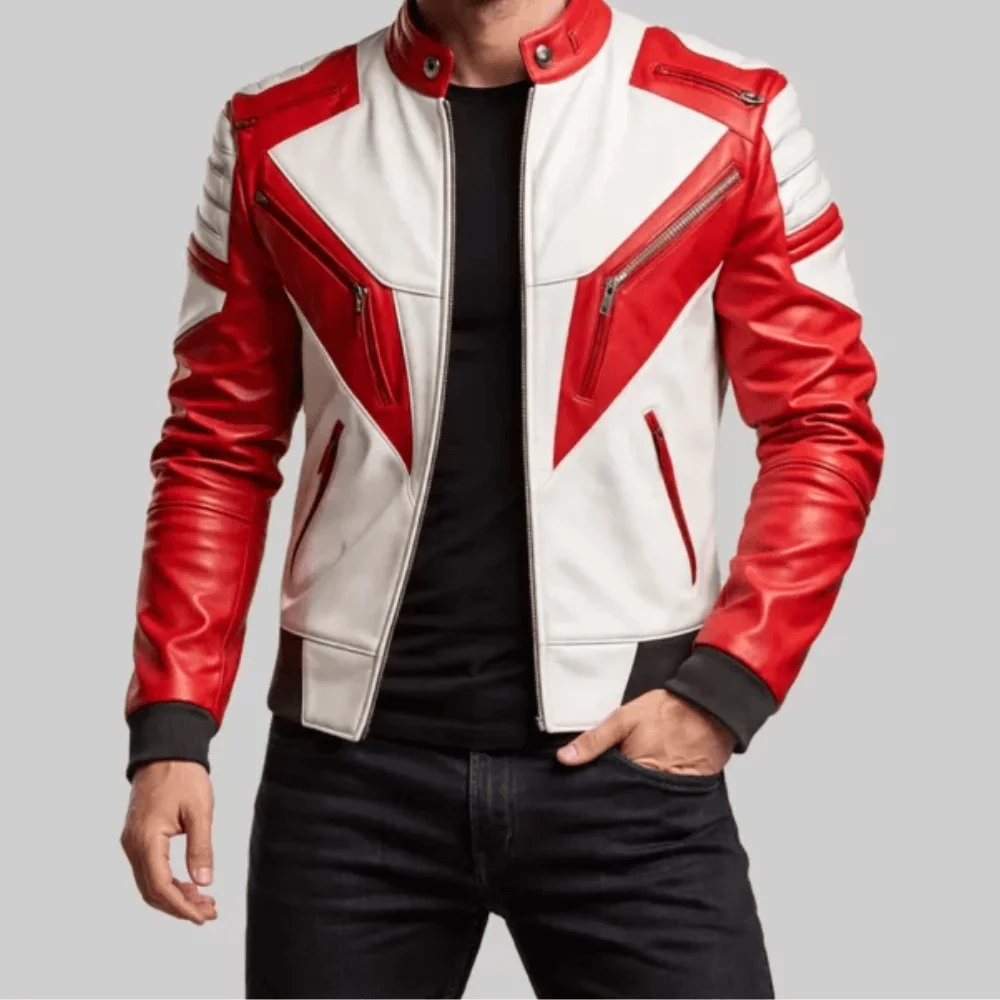 Untitled-design-3-14.webp Men’s Street Racer Red and White Biker Leather Jacket - Image 1