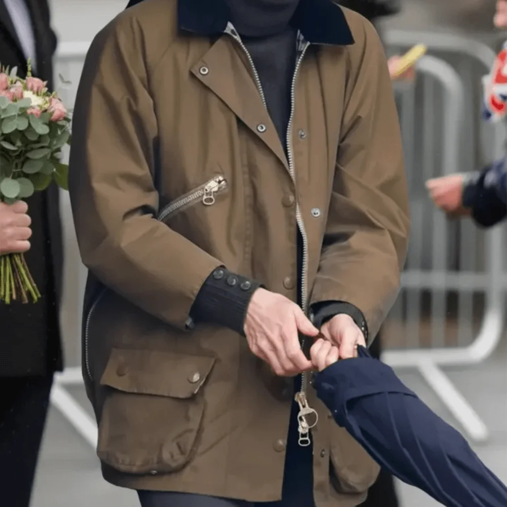 Untitled-design-3-15.webp Kate Middleton Brown Cotton Jacket - Image 1