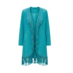 Reba McEntire The Voice S28 Blue Fringe Coat