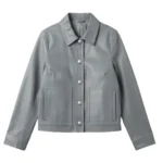 Law & Order Special Victims Unit Mariska Hargitay Grey Leather Jacket