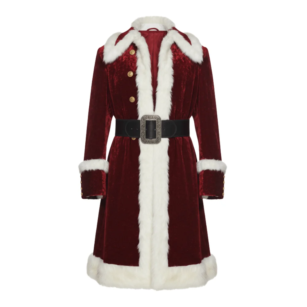 Untitled-design-7-7.webp Dashing Through the Snow Lil Rel Howery Red Santa Claus Coat - Image 1