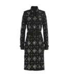 The Today Show Savannah Guthrie Embellished Black Coat