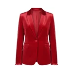 Sarah Reeves Red Velvet Blazer